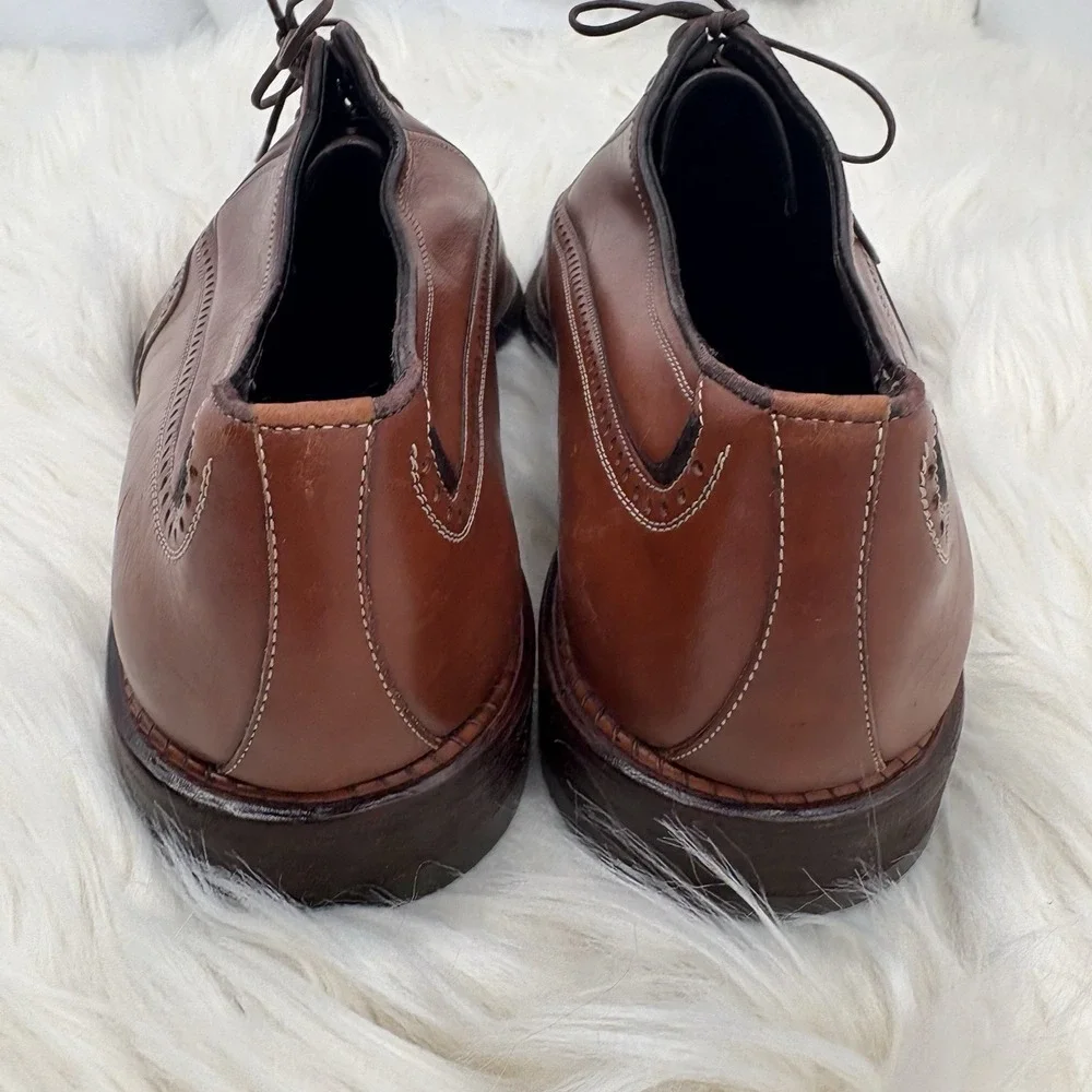 A. Testoni Black Label Oxfords Brogues U.S. Size 10 Made‎ In Italy
